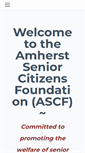 Mobile Screenshot of amherstseniors.org