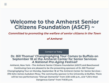 Tablet Screenshot of amherstseniors.org